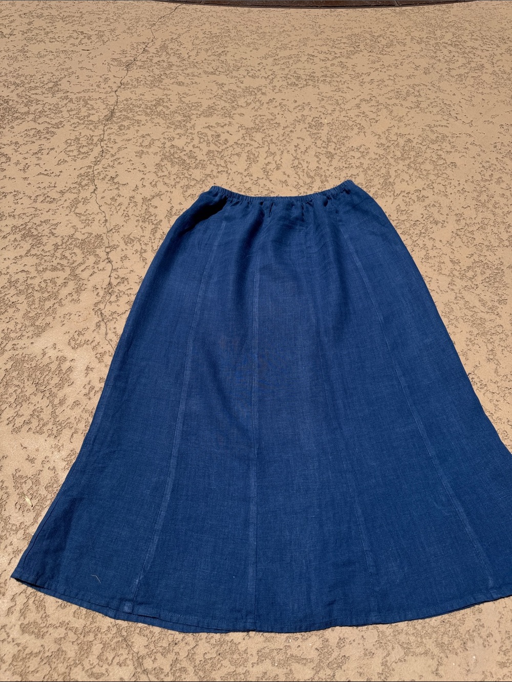 Flax Deep Blue A-Line Women's Skirt